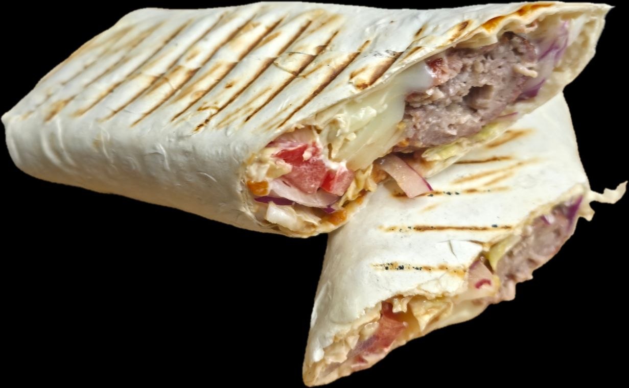 Шаурма с люля из барашки и копченым сулугуни